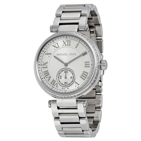 Michael Kors Skylar Silver Dial Stainless Steel Ladies .